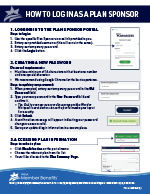 Plan sponsor how to log in