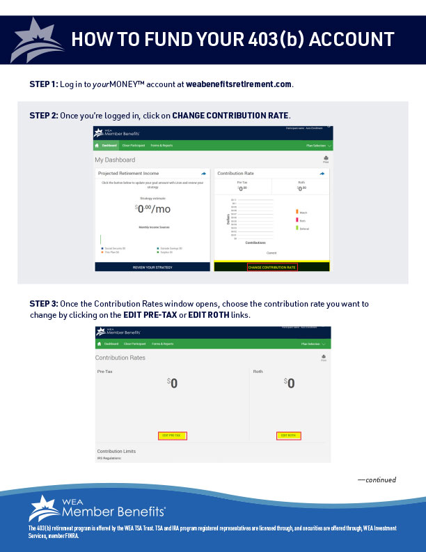 How to fund your 403b account