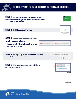 Change your future contribution allocation